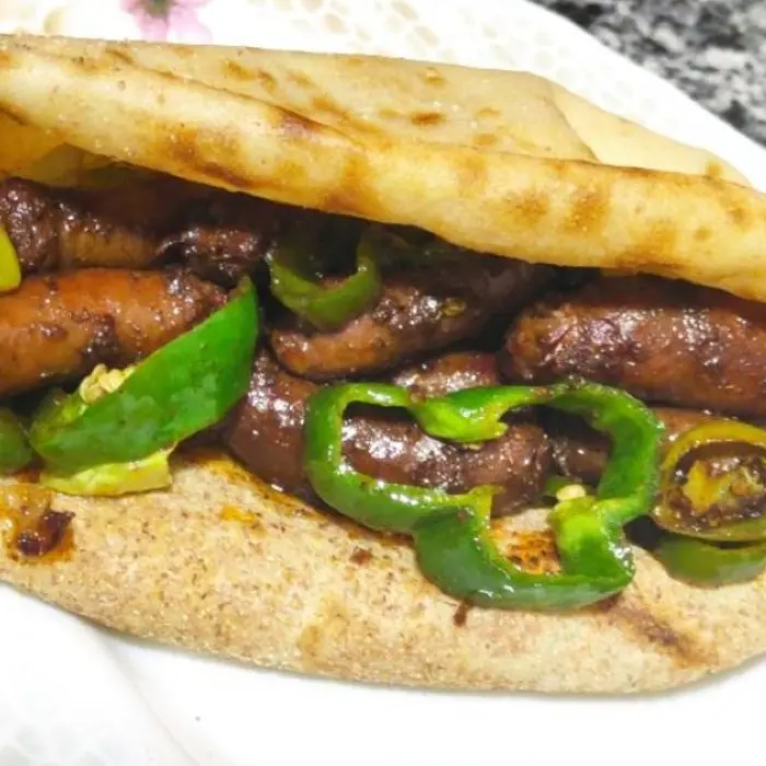 Oriental Sausage Sandwich